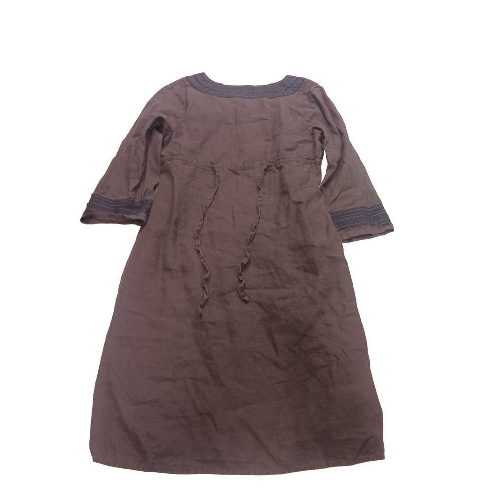 Athleta Brown Midi Dress with Dark Trim